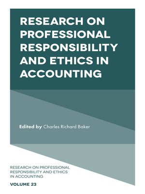 cover image of Research on Professional Responsibility and Ethics in Accounting